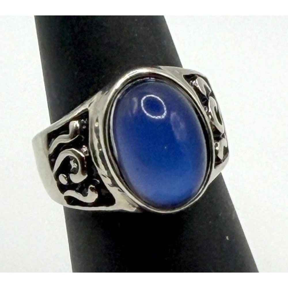 Brand New Mood Ring Size 6.75 Silver Tone Color Changing Gift Ready